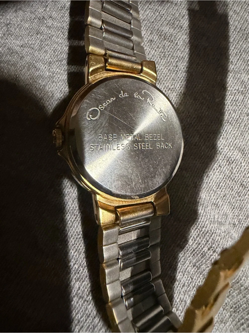 Gold Tone Men's Quartz Bracelet Watch - Black Dial